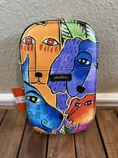 Monarque Signature Series Laurel Burch Dogs & Doggies Crossbody Bag Wallet Purse