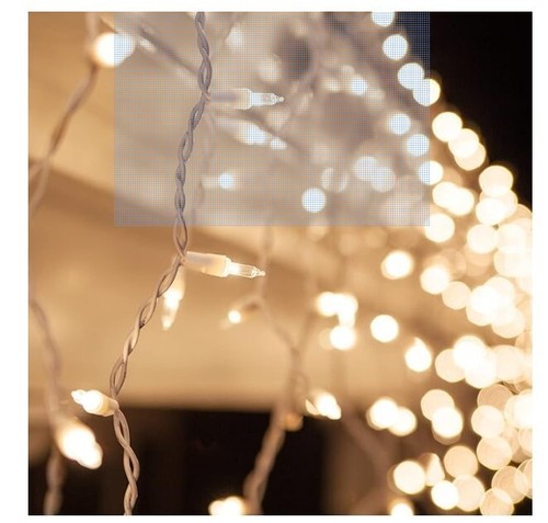 Celebrations 100 Indoor/Outdoor Clear Mini Icicle Style Christmas Light String - Picture 3 of 6
