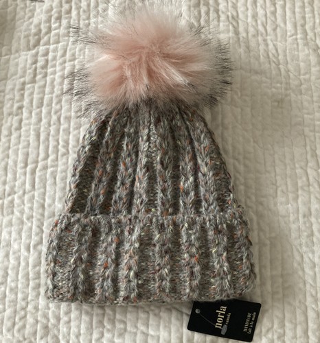 COZY PINK POM LUXURY HAT/BEANIE NWT! | eBay