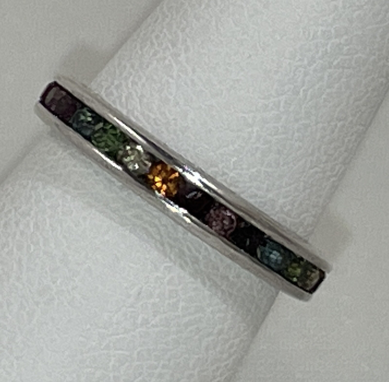 Stackable Sterling Silver 925 Stackable Rainbow B… - image 5