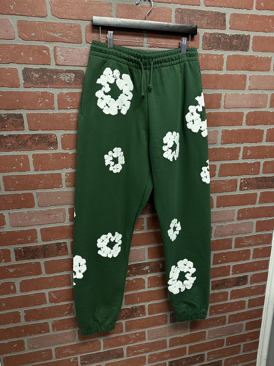 パンツ DENIM TEARS MONO COTTON WREATH SWEATPANT Denim Tears Cotton Wreath Sweatpants Black Monochrome Men's - SS24