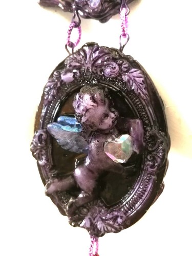 Guardian Angel Talisman Amulet Magic Necklace Pendant Luxury Victorian Gothic - Picture 12 of 24
