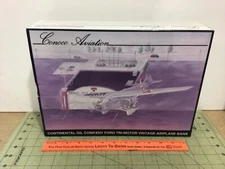 die cast Conoco Aviation FORD Tri-Motor airplane bank NIB #11 in series