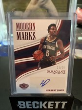 2022-23 Immaculate Modern Marks Herbert Jones Auto /25