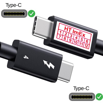USB C auf USB C Ladekabel 1m 40Gbps USB 4 PD 240W For Thunderbolt 4