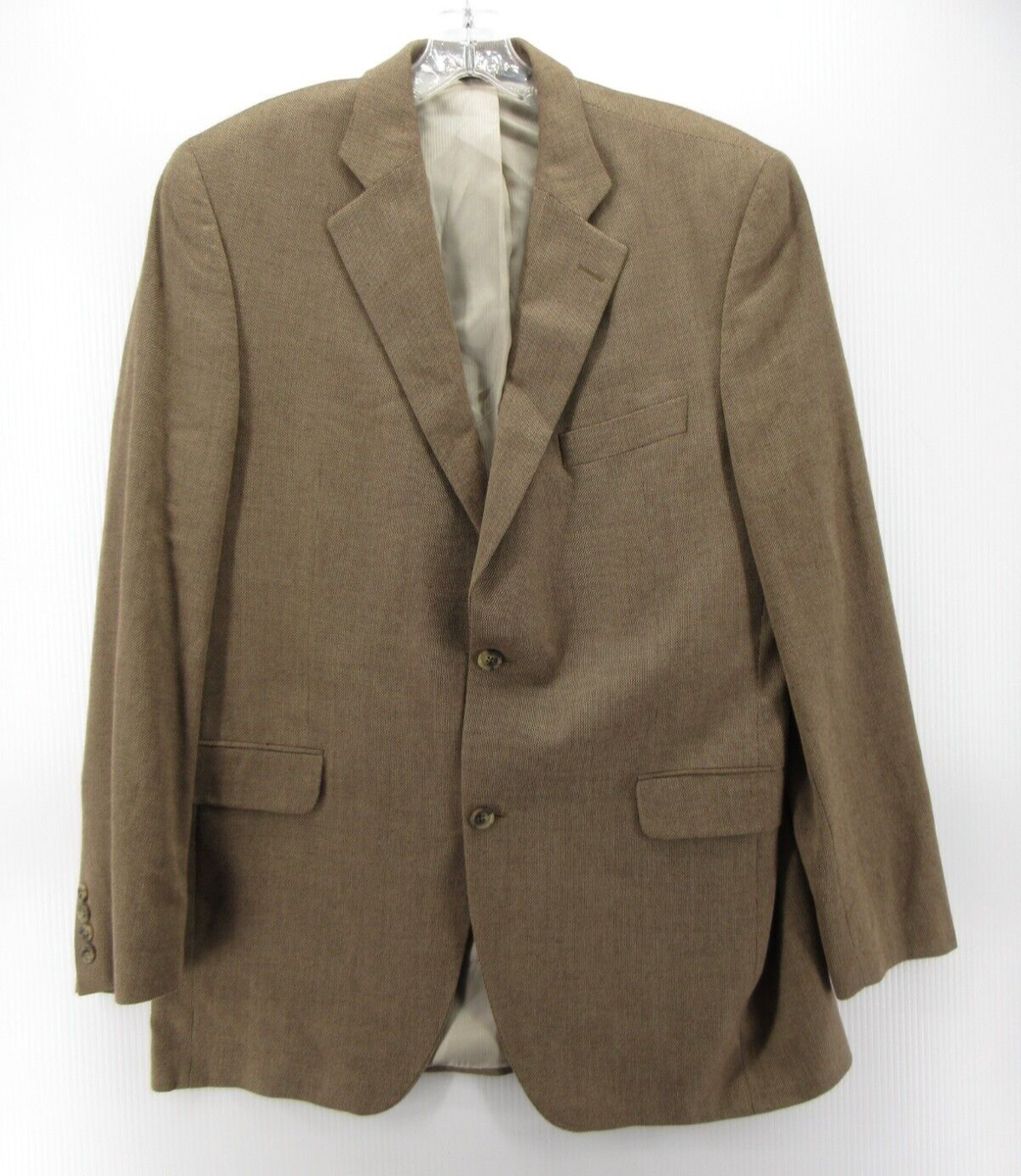 Jack Victor Sport Coat Men 42 Long Brown Lord Taylor Blazer Wool Blend  Jacket