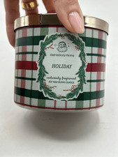 NEW Bath Body Works Holiday 3 Wick Candle
