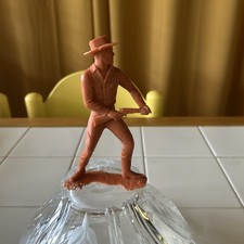Vintage 1960s Louis Marx 6  Cowboy Figure   Classic Western Plastic Toy