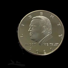 10PCS President Gift Gold Coin Metal Souvenir Joe Biden Plate 2021 Challenge