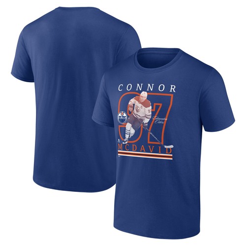 T-shirt Avec Nom Et Numéro Pour Homme Connor McDavid Navy Edmonton Oilers Special Edition 20 Name And Number T Shirt