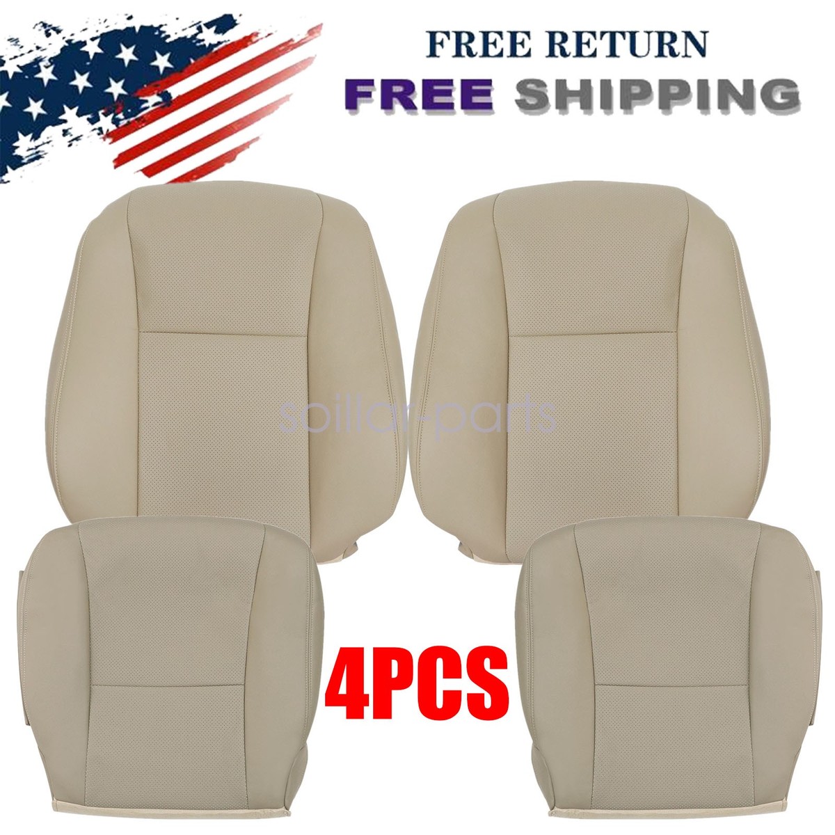 For 2007-2012 Lexus LS460 LS600h Driver & Passenger Bottom & Back