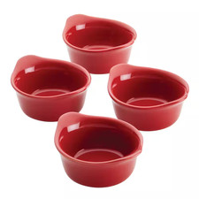 4-Piece Red Ceramics Bakeware Set