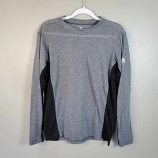 REI Co-Op Mens Medium Active Pursuits Long Sleeve Hiking Shirt Gray Base Layer M