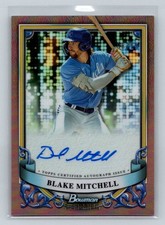 2024 Bowman Sterling Blake Mitchell Prospect Autographs Rose Gold Refractor #/15