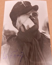 Vintage Signed Auto Photo WWII German Walter Scherf Captain Reserves Wehrmacht