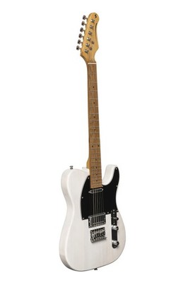 VINT SERIE-T PLUS  E-Gitarre WHI.BL