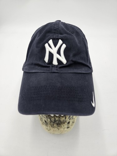 New York Yankees Nike Team Swoosh Baseball Hat Cap Navy Blue Adjustable MLB