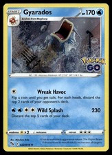 Gyarados 22/78 Pokemon Card Pokémon GO Rare 170 HP Holo Lightly Played SF