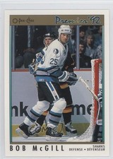 1991-92 O-Pee-Chee Premier Bob McGill #8 0a4