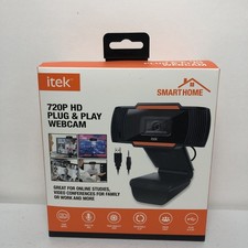 iTek Smart Home HD 720P Plug and Play Webcam w/ Built-in Microphone - 30fps