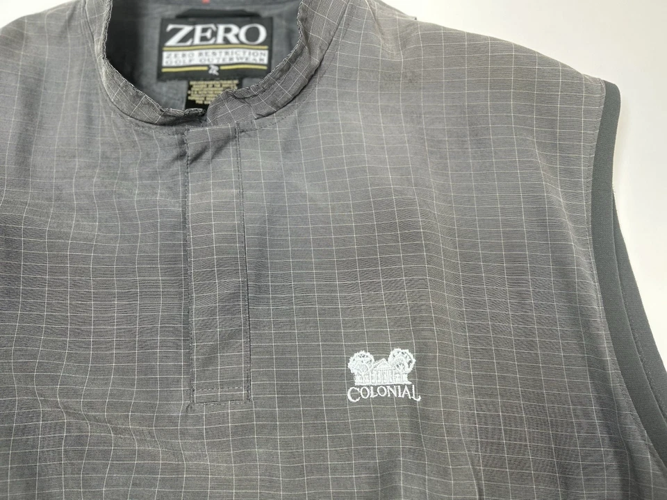 Zero Restriction Mens Golf Outerwear Size L Gray Pullover Sleeveless Colonial - Image 4 of 4
