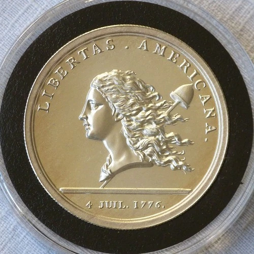 Intaglio Mint Libertas Americana tribute 2 Troy oz .999 silver medal