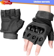 Tactical Fingerless Gloves for Men  Military Combat Shooting Half-Finger Gloves