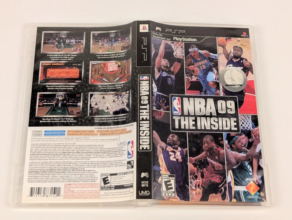NBA 09: The Inside (Sony PSP, 2008) ➡️CIB Complete - Tested  & Working 🎮 - Image 4 of 4