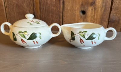 Vintage  Primrose  Salem China Sugar & Creamer~1950 s~ Floral
