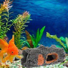  Fish Tank Decorations Resin Trunk Ornament Aquarium Hollow Tree Cave for