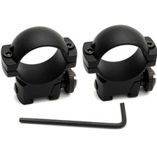 Medium Profile 1 inch Scope Rings for 11mm  3/8 Dovetail Rail