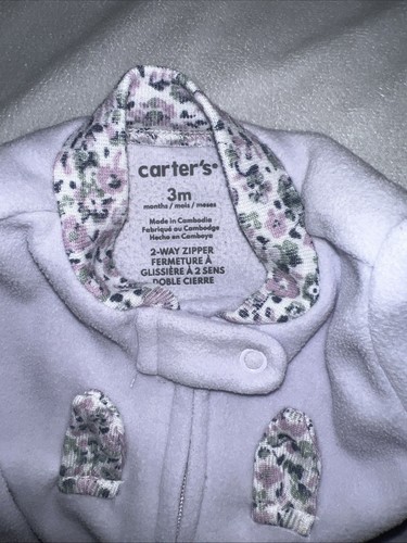 Lot Baby Girl 0-3m MIX & MATCH purple Outfits & Two - 2 Way Zip Sleep N Play - Picture 8 of 11