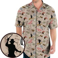 Indiana Jones Patterns Hawaiian Shirt Funny Hawaiian Shirts for Men p6a 94-Ph
