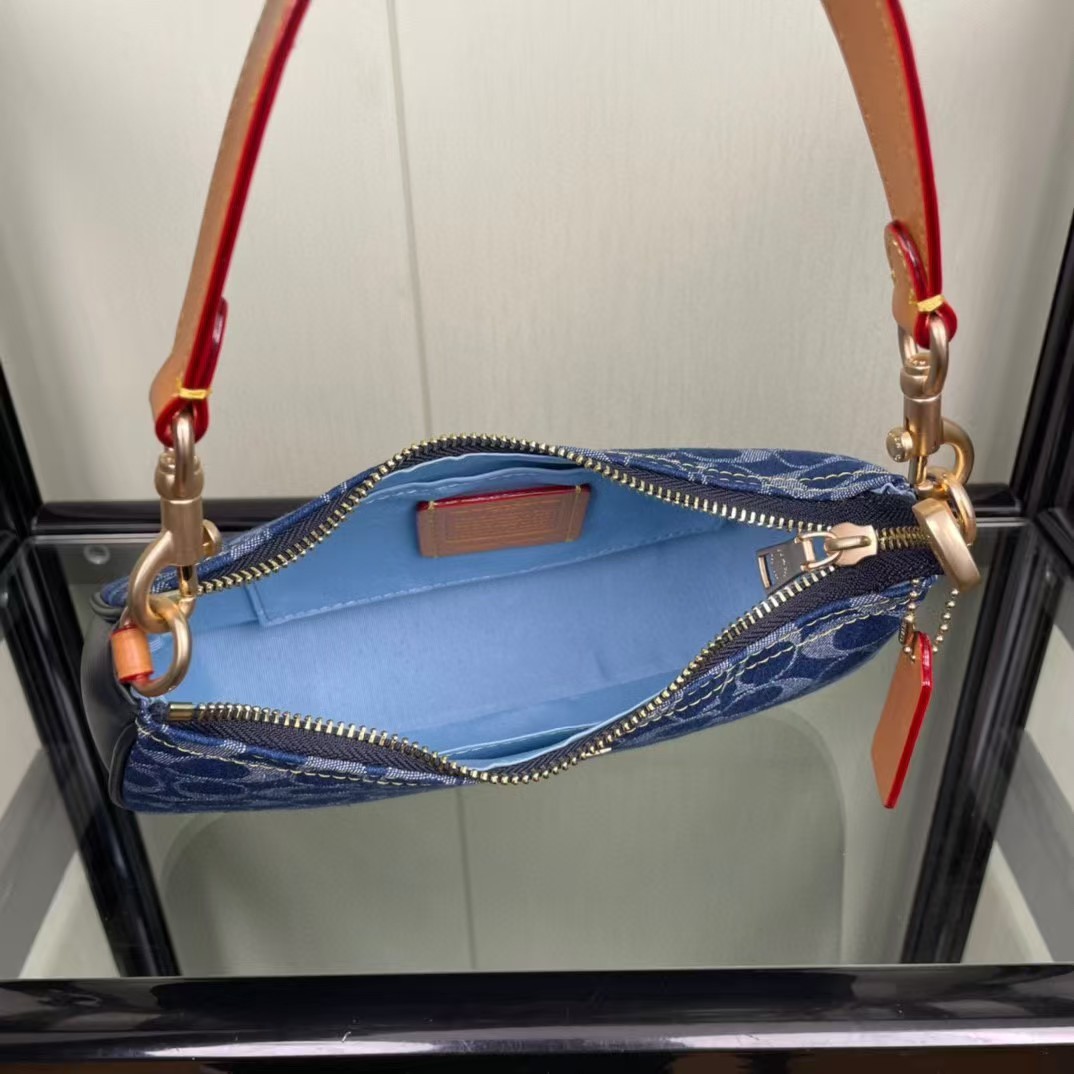 COACH Denim Women's Shoulder Bag - Without Cherry Pendant | eBay