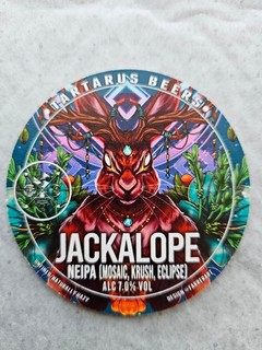 TARTARUS Brewery JACKALOPE" Beer Pump Clip