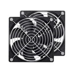 Keyfanclub 2-Pack 120Mm Fan Dc 12V Computer Fan 120Mm X120mm X 25Mm 2-