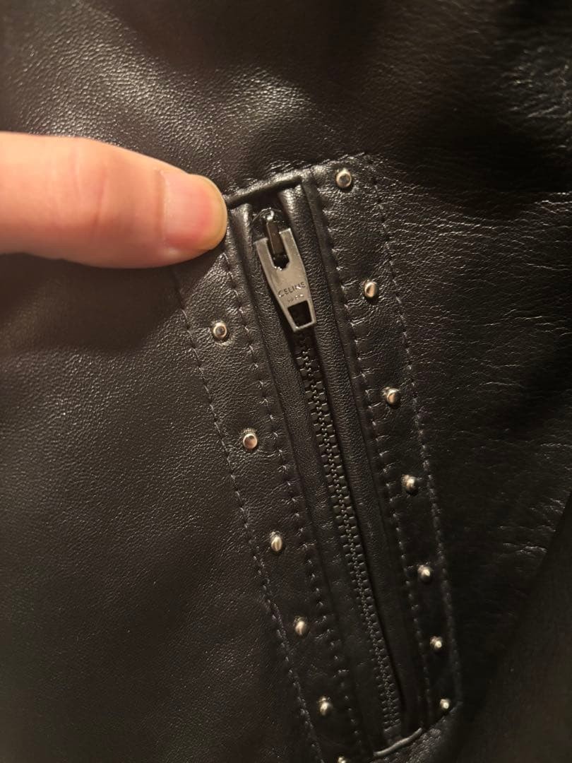 World's No. 1 CELINE Sample Rhinestone Leather Jacket image 5