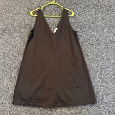 EVERLANE Women Black V Neck Sleeveless Mini Dress Size 10