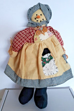 soft plush country Snowman 12" tall FREE SHIP