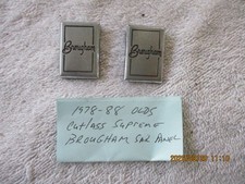 2 Nos 1978-1988 Oldsmobile Cutlass Supreme Brougham Sail Panel Emblems 2 Nos 1978-1988 Oldsmobile Cutlass Supreme Brougham Sail Panel Emblems