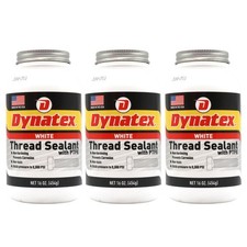 Dynatex Thread Sealant w/PTFE 16 oz Bottle Non-Toxic (3-Pack)