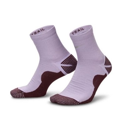 Nike Dri-FIT Trail Running Crew Socks HF0854 500 Purple Men's Size 12-13.5