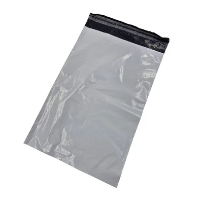 1.000x Folienversandtaschen 240 x 350 mm DHL Standard 50 my grauweiß/Schwarz - Bild 1 von 3