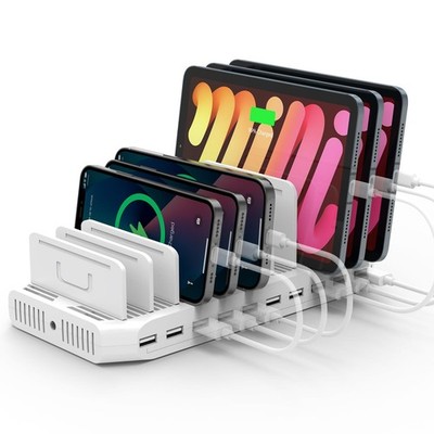 Multi Charging Station,10 Ports USB Charging Station for Multiple Devices,60W...