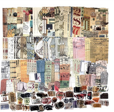 200 Pieces Vintage Ephemera Scrapbooking Supplies Pack for Journaling, Decoupage