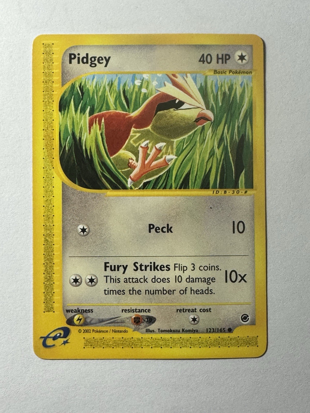 Pokémon TCG Pidgey Expedition Card 123/165, NM