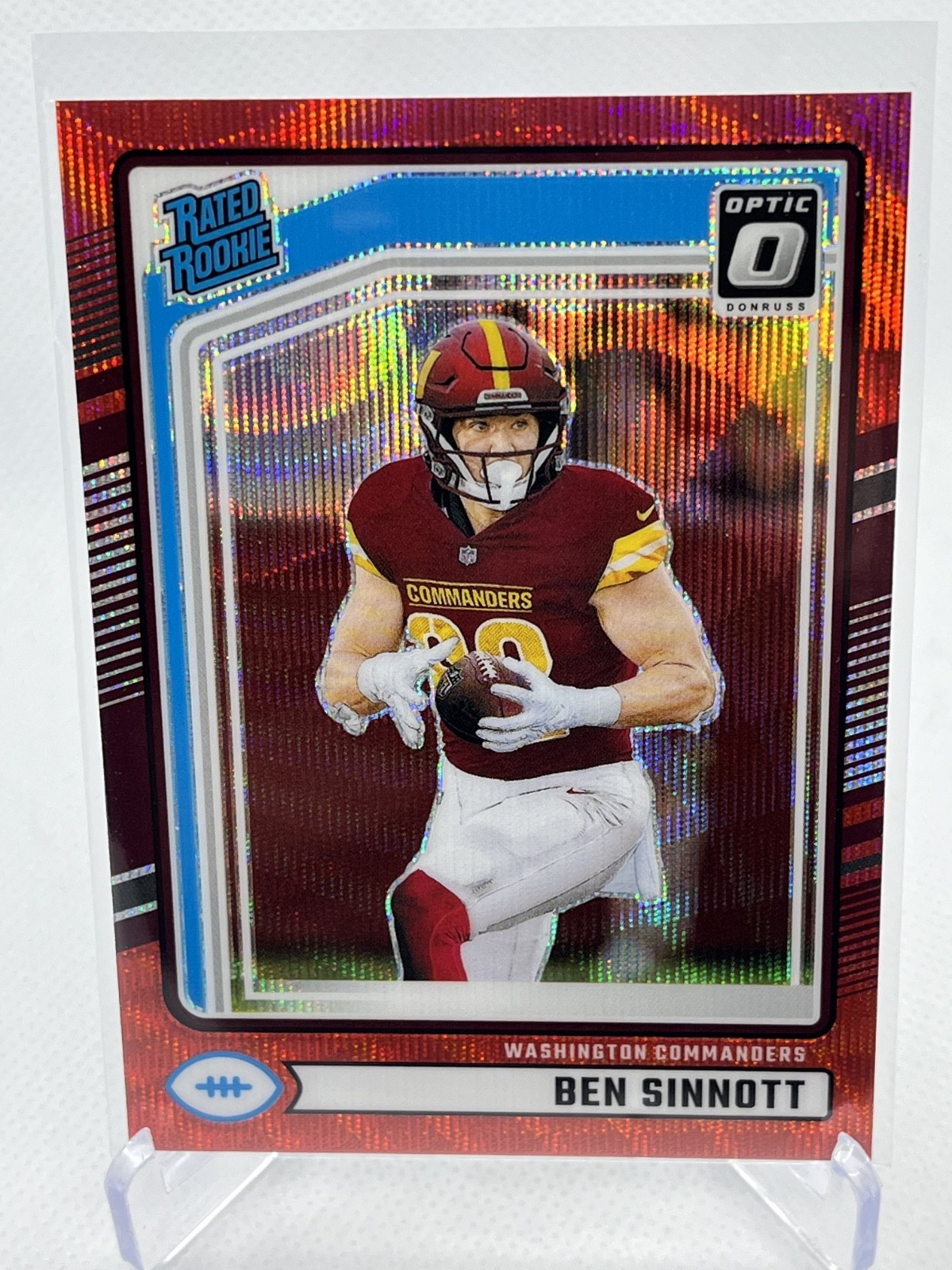Ben Sinnott Panini Donruss #314 Preview Red Wave Optic