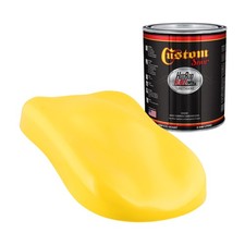 Hot Rod Flatz Canary Yellow Urethane Automotive Flat Car Paint Quart Only