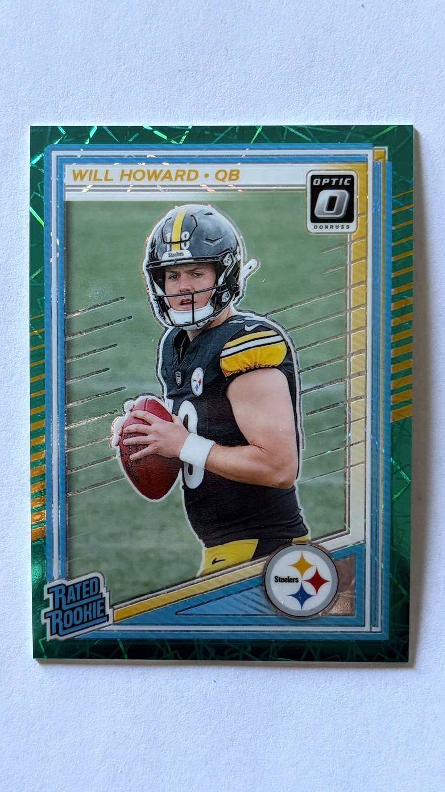 2025 Panini Donruss Optic-Rated Rookie Will Howard #233 Teal Velocity SP NM-MT