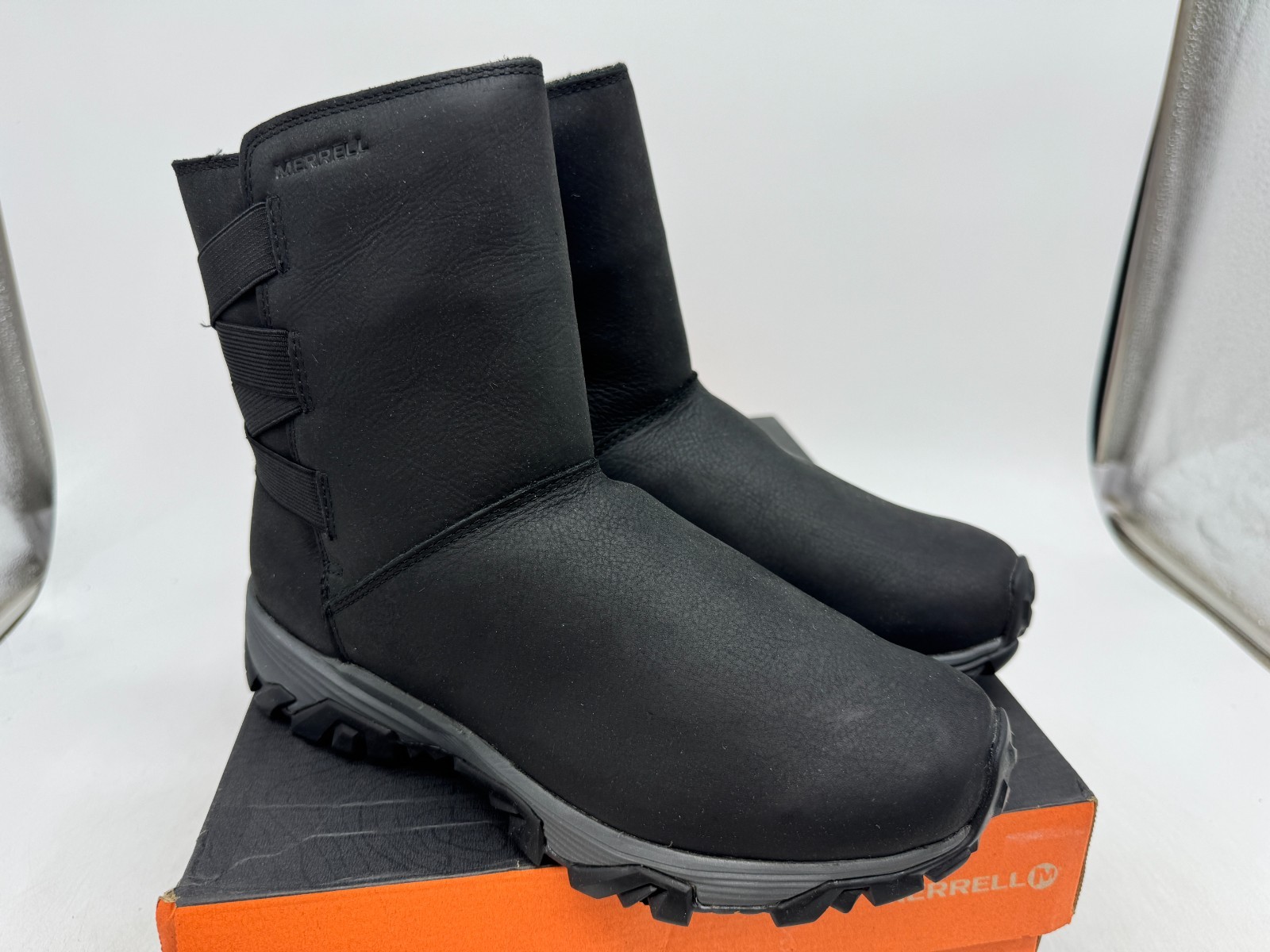 Merrell Coldp Ice+ Stivali Invernali Polari Elasticizzati Donna Nero Impermeabile 7 5